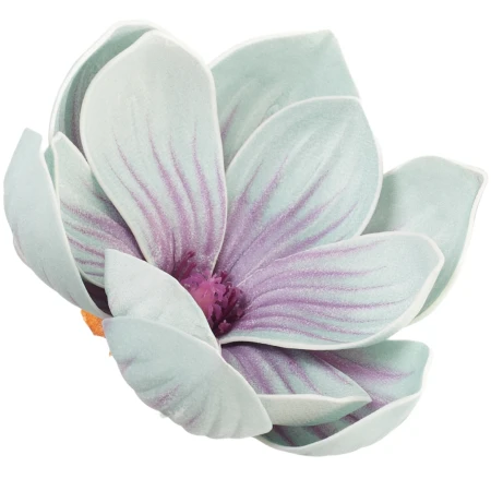 [68b9903] Główka kwiatowa magnolia piankowa 12cm błękitno-fioletowa