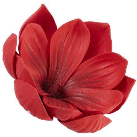 [68b9906] Główka kwiatowa magnolia piankowa 12cm czerwona