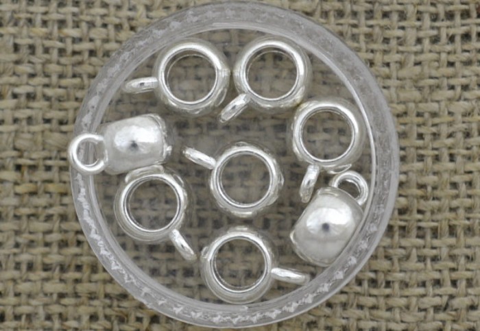 [571142] Krawatka modułowa w kolorze srebrnym