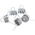 [60441] Haczyki zawieszki do bombek 15mm srebrne 10 szt