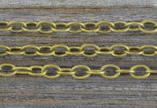  11138 Łańcuszek anchor 4*6mm w kolorze brązu 50cm