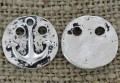 312146 Element ozdobny przekładka kotwica w kolorze srebrnym