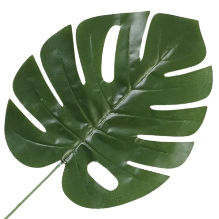 [68s75501] Liść dekoracyjny monstera ciemnozielony 40cm