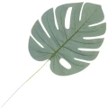 [68s75601] Liść dekoracyjny monstera zielony omszały 41cm