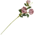 [68a10810] Potrójna gałązka peonii ciemnoróżowa 65cm
