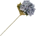 [68b3314] Gałązka jesiennej hortensji okrągły kwiat niebieski 62cm