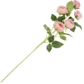 [68uj5702] Gałązka pięciu peonii jasnoróżowa cieniowana 66cm