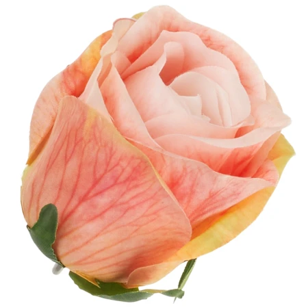 [68b100067] Róża główka pączek 6cm łososiowo-kremowa