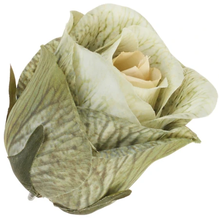[68b100094] Róża główka pączek 6cm szałwiowa cieniowana