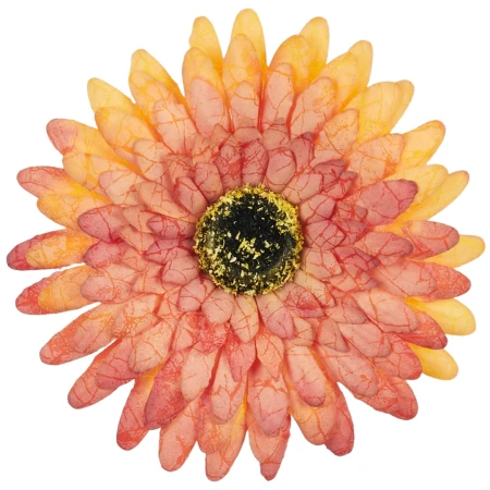 [68b7506] Główka kwiatowa gerbera 12cm pomarańczowo- żółta