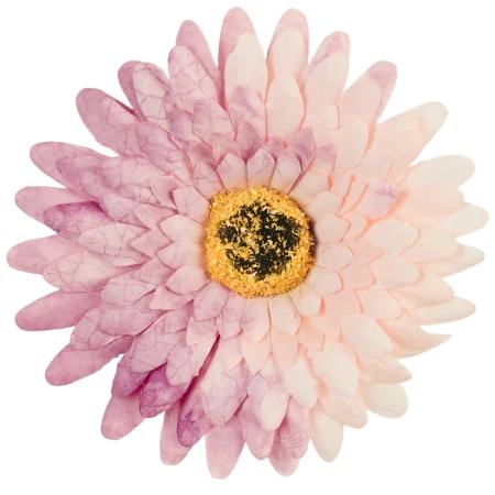 [68b7508] Główka kwiatowa gerbera 12cm różowo- brzoskwiniowa