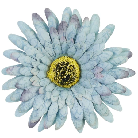 [68b7512] Główka kwiatowa gerbera 12cm niebieska