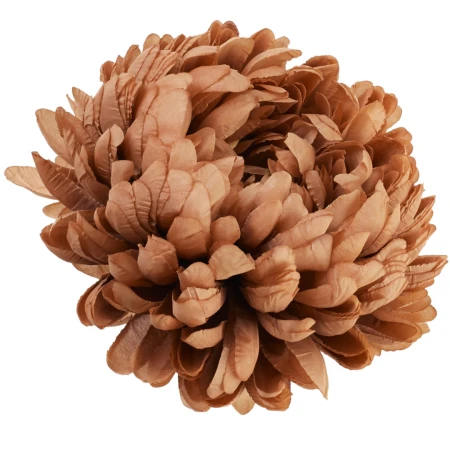 [68d69206] Chryzantema główka pełna 17cm karmelowa