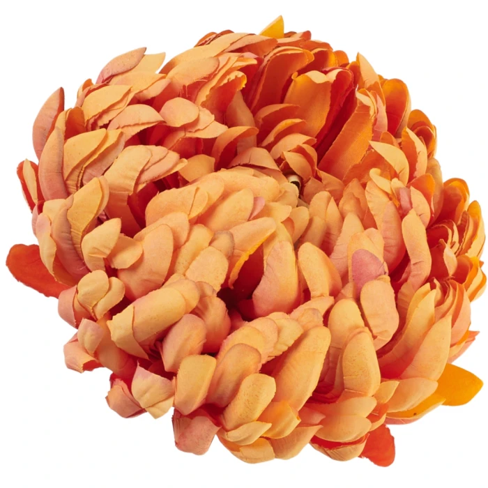 [68d7355] Chryzantema główka pełna duża 19cm pomarańczowa cieniowana