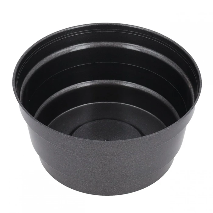 [60466] Misa plastikowa okrągła czarna 13,5cm