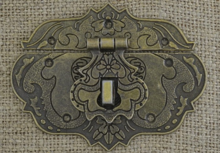  [k0807] Zamknięcie do szkatułki brąz 58*76mm