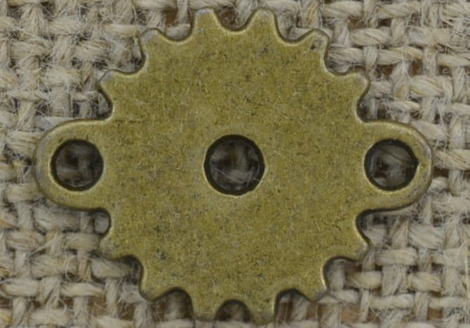 [112133] Element ozdobny, łącznik steampunk tryb w kolorze brązu 15mm