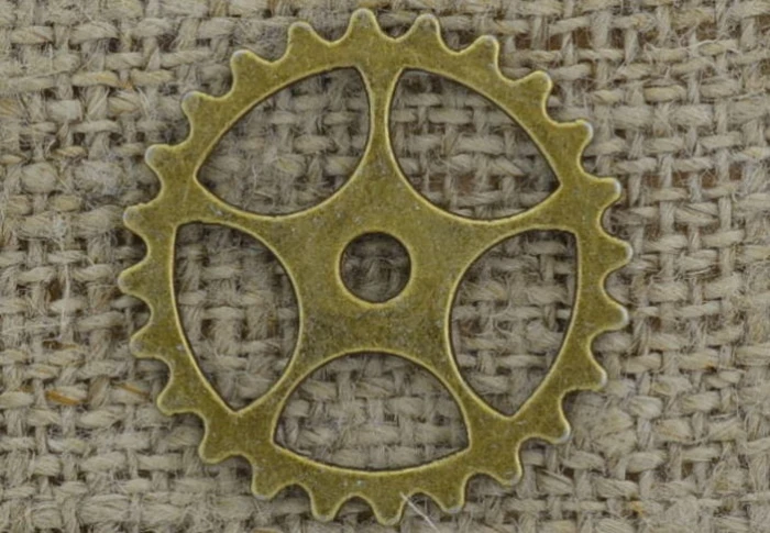 [112129] Element ozdobny steampunk tryb w kolorze brązu 25mm
