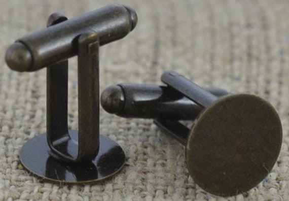[11703] Bazy spinek do mankietów brąz tarcza 12mm