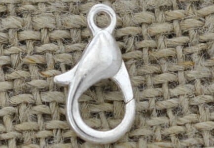 {3150} Karabińczyk klasyczny w kolorze srebrnym 12mm