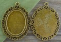 10169 Ozdobna baza medalionu w kolorze brązu na kaboszon 40*30mm