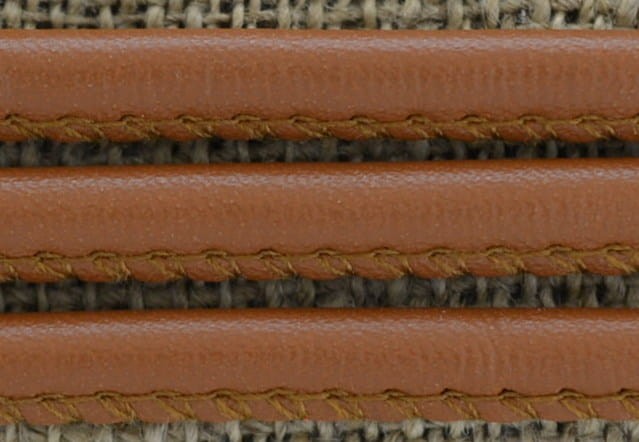 73787 Rzemień skórzany szyty 5mm w kolorze brązowym 50cm 