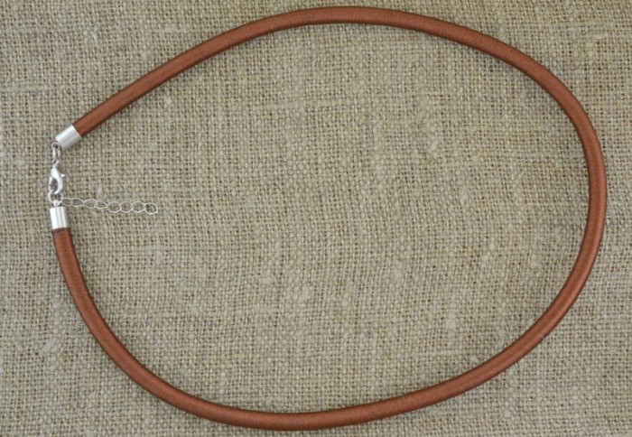 [15141] Baza naszyjnika kauczuk powlekany miedziany