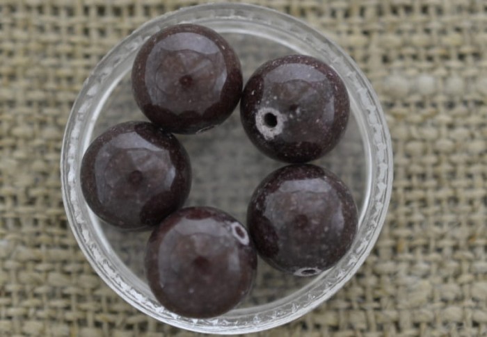 240508 Kamień naturalny jadeit 10mm brązowy