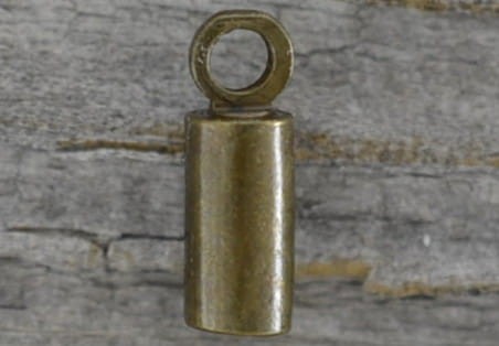 Klasyczna końcówka do wklejania 2mm w kolorze brązu 6szt