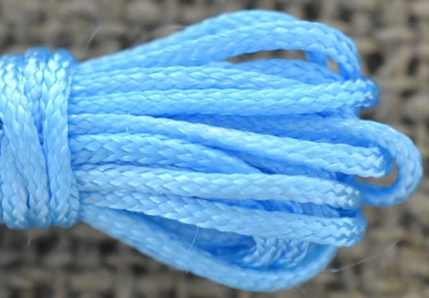 73837 Sznurek do bransoletki Shamballa 1mm błękitny 3m