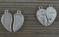 30770 Zawieszka mała serce dont forget me w kolorze srebra