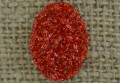 [04648] Kaboszon brokatowy druzy czerwony 18*13mm