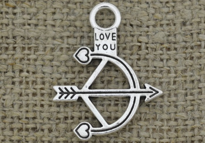  [307481] Zawieszka łuk Amora kolor srebrny