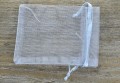 1060271 Woreczek z organzy 9*7cm popielaty 3szt 