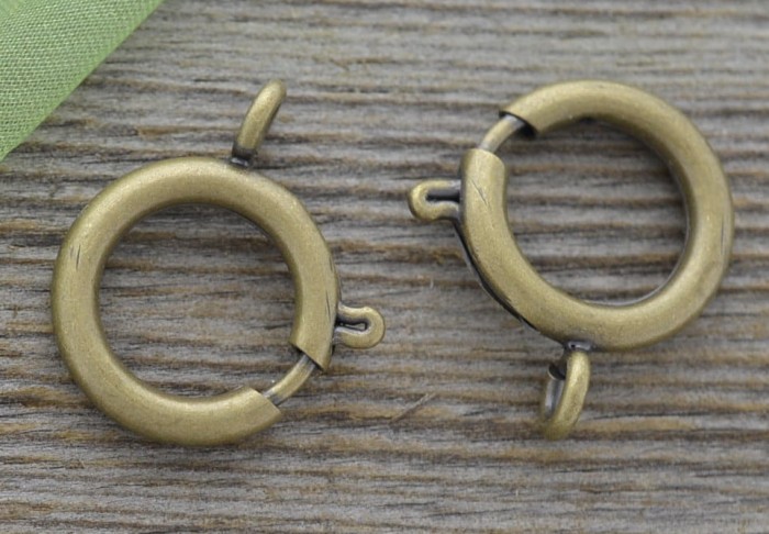 11531 Zapięcie federing duży ozdobny w kolorze brązu 