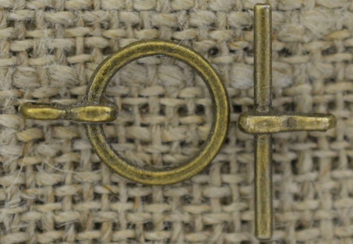 11502 Zapięcie ozdobne amerykańskie w kolorze brązu