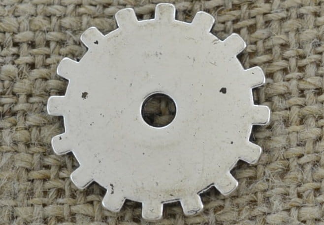 [312218] Element ozdobny steampunk tryb w kolorze srebrnym 20mm
