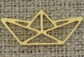 [212112] Element ozdobny łódka origami w kolorze złotym