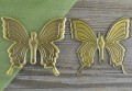 10883 Zawieszka duża motyl lekki w kolorze brązu 2szt