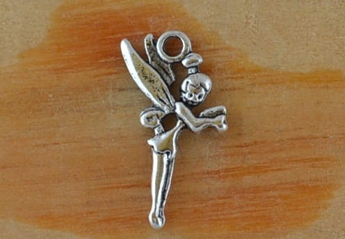 {30779} Zawieszka rusałka w kolorze starego srebra 2szt