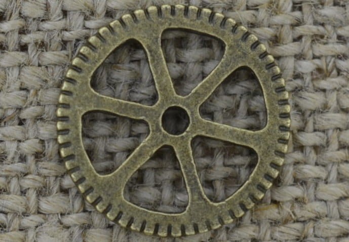 Element ozdobny steampunk tryb kolor brąz 15mm