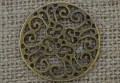 Element ozdobny moneta ażurowa kolor brąz