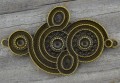 108109 Zawieszka łącznik 57*34mm w kolorze brązu