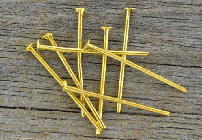 [20902] Szpilki biżuteryjne kolor złoty 20mm 150szt