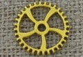 Element ozdobny steampunk tryb kolor złoty 18mm