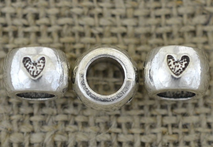 312165 Koralik modułowy przekładka w kolorze srebrnym