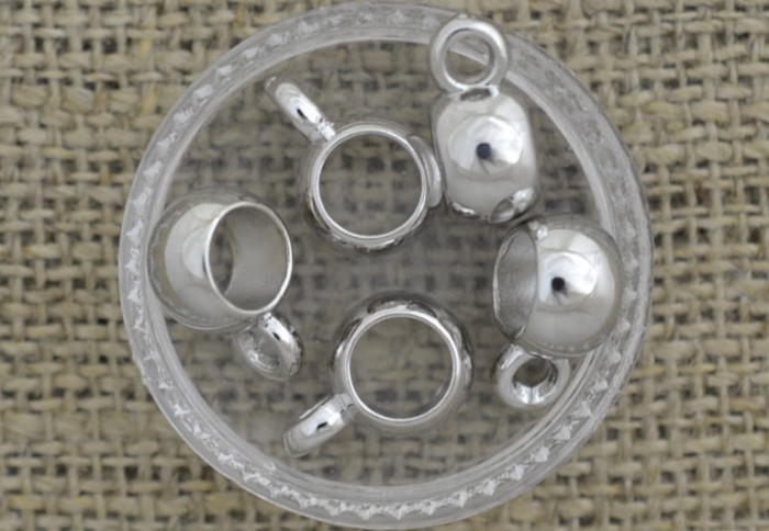 [571143] Krawatka modułowa w kolorze srebrnym