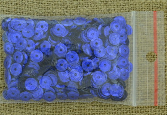  [55519] Cekiny łamane granatowe 6mm 12 gram