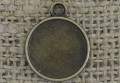 [10191] Ozdobna baza medalionu w kolorze brązu na kaboszon 16mm