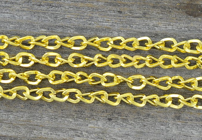 21111 Łańcuszek ozdobny anchor 5*4mm w kolorze złota